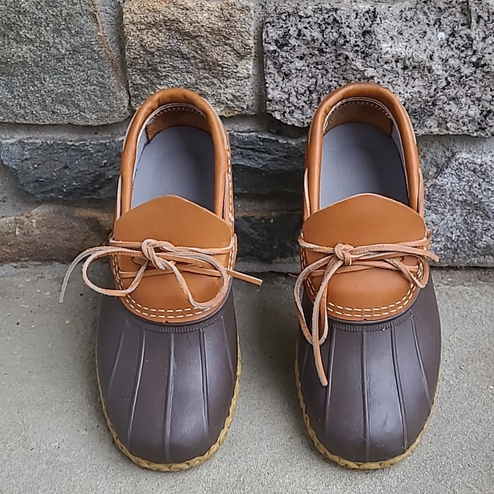 L.L.Bean wide width moccasin low duck boots